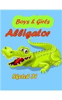 Boys And Girls Alligator Sketch It