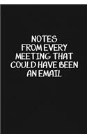 Notes from Every Meeting That Could Have Been an Email