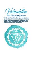 Vishuddha Fifth Chakra Expression Undated Journal for Tantra Meditation, Healing, Yoga Teachers, Therapists, Acupuncturists, Self Help Write Your Way Through Our Creative Journals, Planners & Notebooks