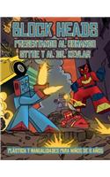 Plástica y manualidades para niños de 8 años (Presentando al Comando Sythe y al Dr. Kevlar): Este libro de manualidades recortables de Block Heads para niños incluye 7 personajes Block Heads especialmente seleccionados y 1 aerodeslizador(3 Plástica y Manualidades Para Niños de 8 Años)