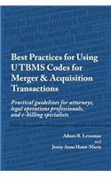 Best Practices for Using UTBMS Codes for Merger & Acquisition Transactions