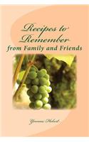 Recipes to Remember