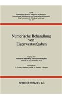 Numerische Behandlung von Eigenwertaufgaben