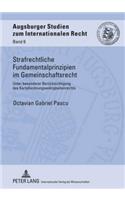 Strafrechtliche Fundamentalprinzipien Im Gemeinschaftsrecht