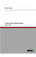 Screening Uber Stellenanzeigen