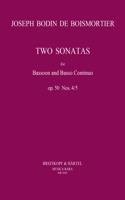SONATAS IN D MINOR & C MINOR OP5045 BASS