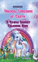 Magical Unicorns of Earth: A Kawaii Journey Coloring Book