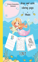 Mermaid Primary Composition Notebook