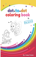 Dot-to-dot coloring book for kids age 5-8