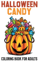 Halloween Candy Coloring Book for adults