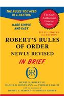 Robert's Rules of Order in Brief
