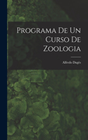 Programa de un curso de zoologia