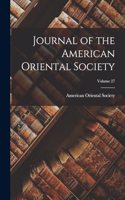 Journal of the American Oriental Society; Volume 27