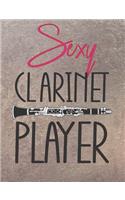 Sexy Clarinet Player: Wide Ruled Composition Notebook