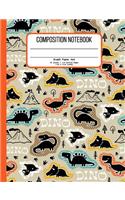 Composition Notebook Graph Paper 4x4 55 Sheets 110 Writing Pages 7.44 x 9.69 Inches
