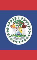 Belize Flag Notebook - Belizean Flag Book - Belize Travel Journal: Medium College-Ruled Journey Diary, 110 page, Lined, 6x9 (15.2 x 22.9 cm)