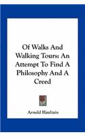 Of Walks and Walking Tours