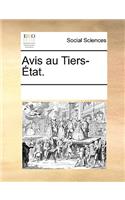 Avis Au Tiers-État.