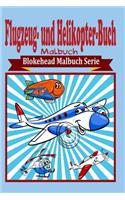 Flugzeug- und Helikopter-Buch Malbuch