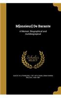 M[onsieur] De Barante