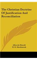 Christian Doctrine Of Justification And Reconciliation