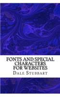 Fonts and Special Characters for Websites