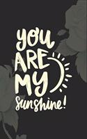 You Are My Sunshine Valentine Day gift notebook