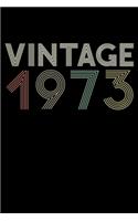 Vintage 1973 Notebook Birthday Gift