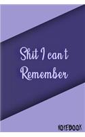 Shit I Can't Remember Purple cover