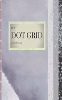 My Dot Grid Journal: WINTER GREY & BLUE SOPHISTICATED ABSTRACT COVER - Dot Grid Notebook - 8.5" X 11" BIG roomie size - DOTS spaced .2" apart - 100 pages