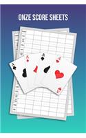 Onze Score Sheets: A pad of scoresheets: Perfect for scorekeeping: Blue cover