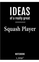 Notebook for Squash Players / Squash Player