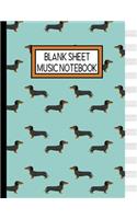 Blank Sheet Music Notebook