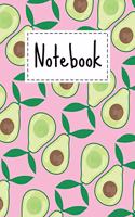 Notebook: Cute Avocado Gifts Notebook Blank Lined Paper For Girls Boys Men And Women - Pink Avocado Themed Pattern For Avocado Lovers