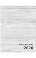 Daily Planner 2020: Large, 1 day per page. Daily Schedule, Goals, To-Dos, Assignments and Tasks. Includes Gratitude section, Meal planner, Mood and Water intake tracker