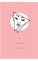 My Make-up Journal: 60 Professional Blank Face Charts for Make-up Artist