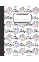 Composition Notebook: Cute eagle color pattern: College Ruled School Notebooks, Composition Notebook, Subject Daily Journal Notebook: 120 Lined Pages (Large, 8.5 x 11 in.