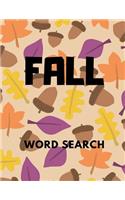 Fall Word Search