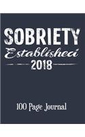 Sobriety Established 2018