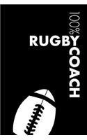 Rugby Coach Notebook: Blank Lined Rugby Journal For Coach and Player
