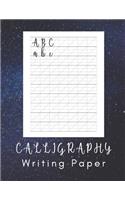 Calligraphy Writing Pad: Calligraphy Workbook - 160 sheet pad