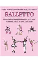 Libro da colorare per bambini di 4-5 anni (Balletto)