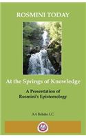 At the Springs of Knowledge
