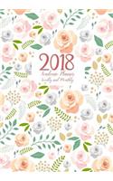 2018 Academic Planner Weekly and Monthly: Calendar Schedule Organizer with Inspirational Quotes, Weekly and Monthly Diary 2018(1 Planner 2018 Weekly Monthly)