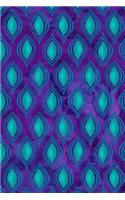 Journal Notebook Abstract Watercolor Pattern 3: 110 Page Plain Blank Journal For Drawing, Writing, Doodling In Portable 6 x 9 Size.(3 Wordworthy Series Unlined)