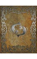 Monogram Pisces Sketchbook: Blank Art Pad Notebook Journal(76 Monogram Rustic 150 Sketch)