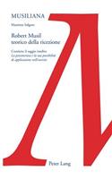 Robert Musil Teorico Della Ricezione