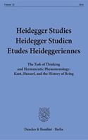 Heidegger Studies / Heidegger Studien / Etudes Heideggeriennes