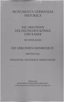 Die Urkunden Heinrichs IV.