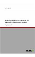 Mythologische Themen in der Lyrik des Siglo de Oro